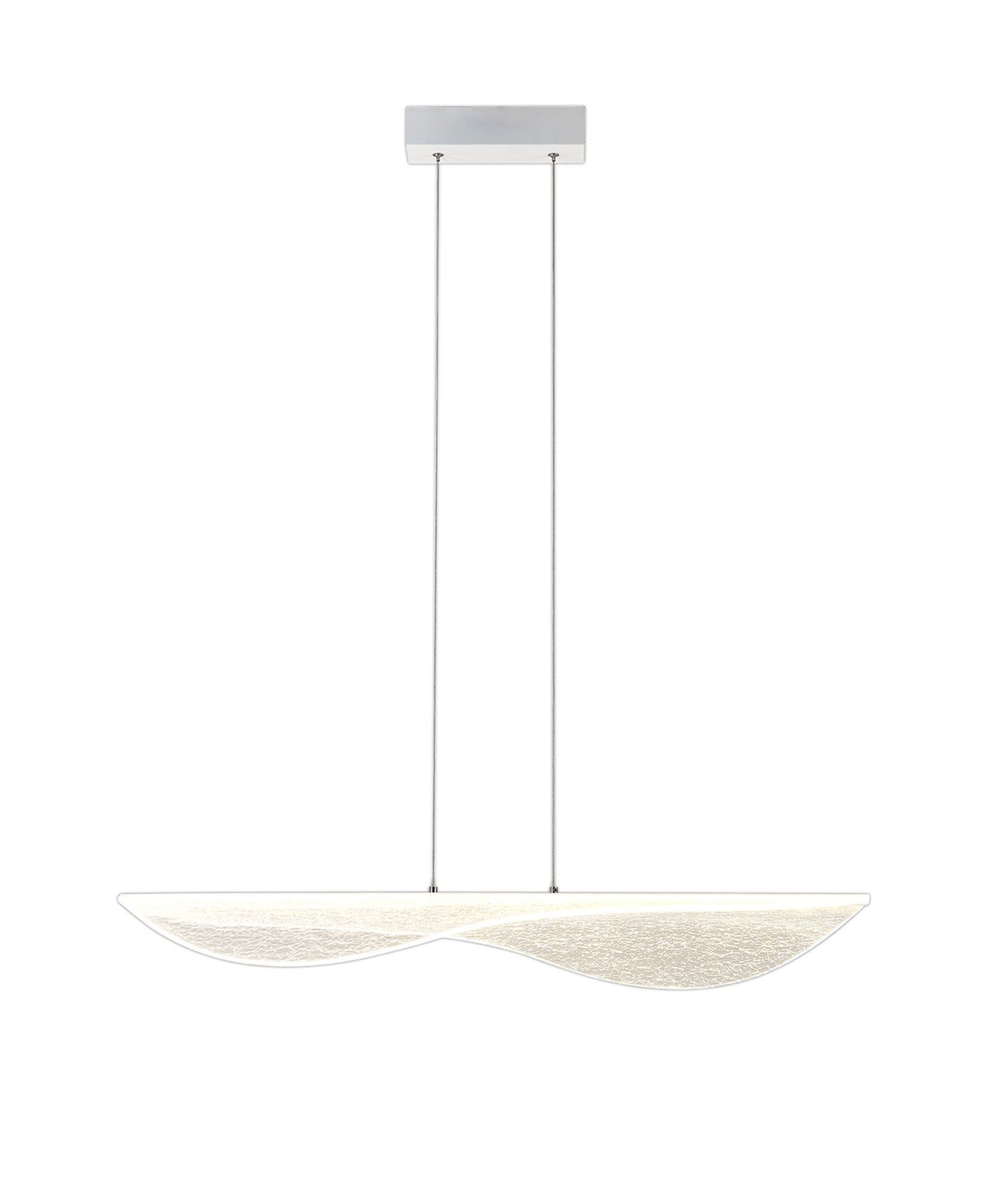 Bianca Medium/Large LED Kitchen Island Pendant Light - White Finish for Modern Dining Room & Kitchen Lighting