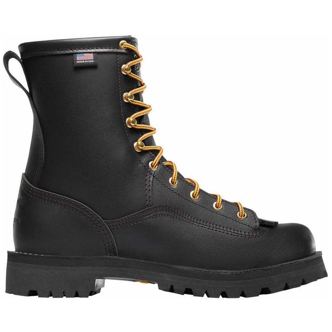 Rain Forest 8 Unisex Work Boots - Waterproof Black Safety Shoes for Construction, Hiking & Outdoor Work | Durable Non-Slip Work Boots for Men & Women