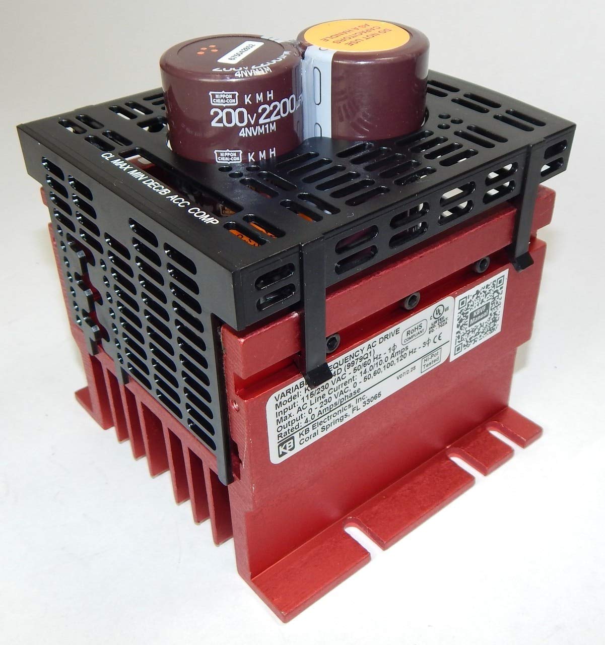 KB Electronics 1HP 230V Single Phase to Three Phase Inverter - KBVF-24D | Perfect for Industrial Motors, Pumps & HVAC Systems