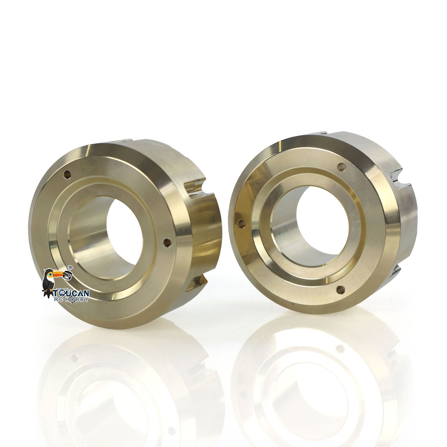 LESU 1/14 Scale Metal Counterweight Block Kit - Brass & Aluminum Alloy Accessories for AOUE 1050 Hydraulic RC Tractor | DIY Agricultural Model Car Upgrade | Perfect for RC Farming Vehicle Customization and Weight Balancing