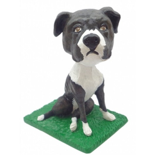 Custom Pit Bull Dog Bobblehead - Personalized Pet Gift for Dog Lovers - Unique Home & Office Decor for Pitbull Owners - Perfect for Birthdays, Anniversaries & Pet Memorials