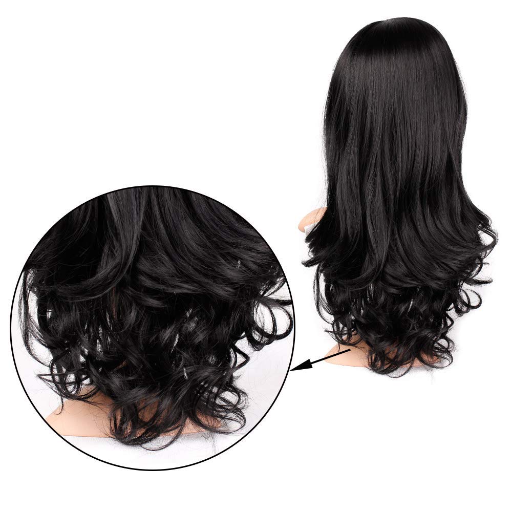 Assu Wavy Synthetic Full Head Hair Wig for Women - Long Heat Resistant Cosplay Wig with Natural Look (Includes 1 Wig + Wig Cap) | Perfect for Halloween, Parties, Costumes & Daily Fashion Styling