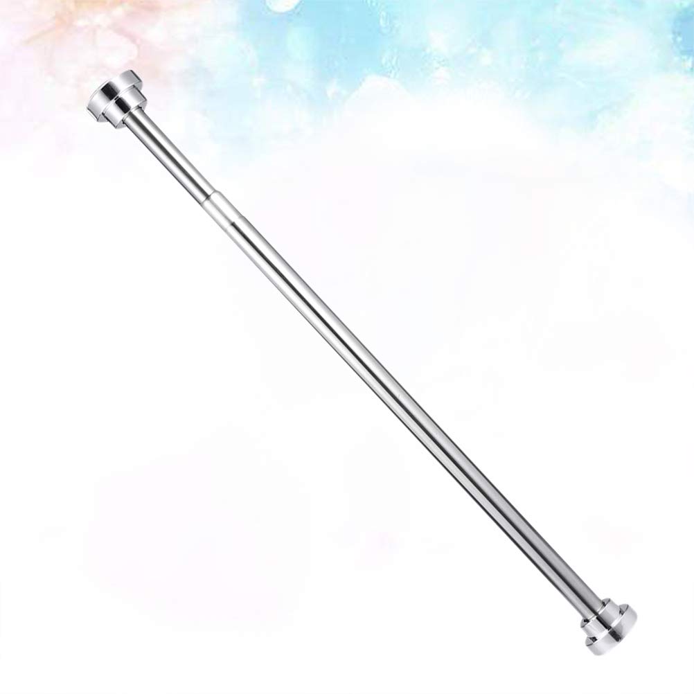 Stainless Steel Retractable Tension Rod - Extendable Clothes Drying Pole & Shower Curtain Rod for Bathroom, Wardrobe (50cm) | Space-Saving Closet Organizer & Home Storage Solution | Perfect for Small Spaces, Laundry Rooms & Apartment Living