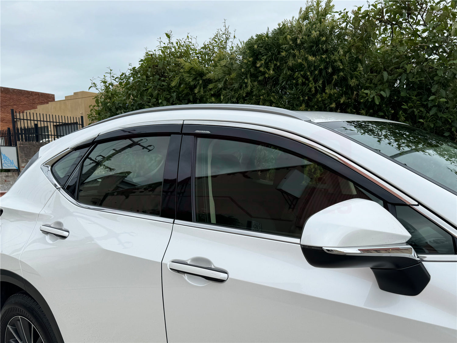 Premium Stainless Steel Window Deflectors for Lexus NX Series (NX250/NX350/NX350h/NX450h) 2021-2024 Models - Rain Guards & Wind Noise Reduction for All-Weather Protection