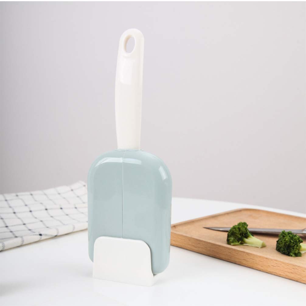 DOITOOL 2-Pack Automatic Rice Spoon Holder Stand with Cover - Green Kitchen Utensil for Rice Cooker, Food Service & Cooking | Perfect for Restaurants, Home Kitchens & Meal Prep Stations
