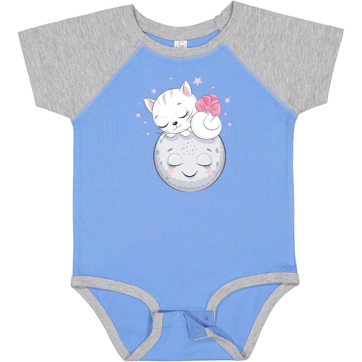 Inktastic Cat on The Moon Baby Bodysuit - Cute Astronaut Cat Onesie for Newborns & Infants - Perfect for Baby Showers, Photo Shoots & Everyday Wear