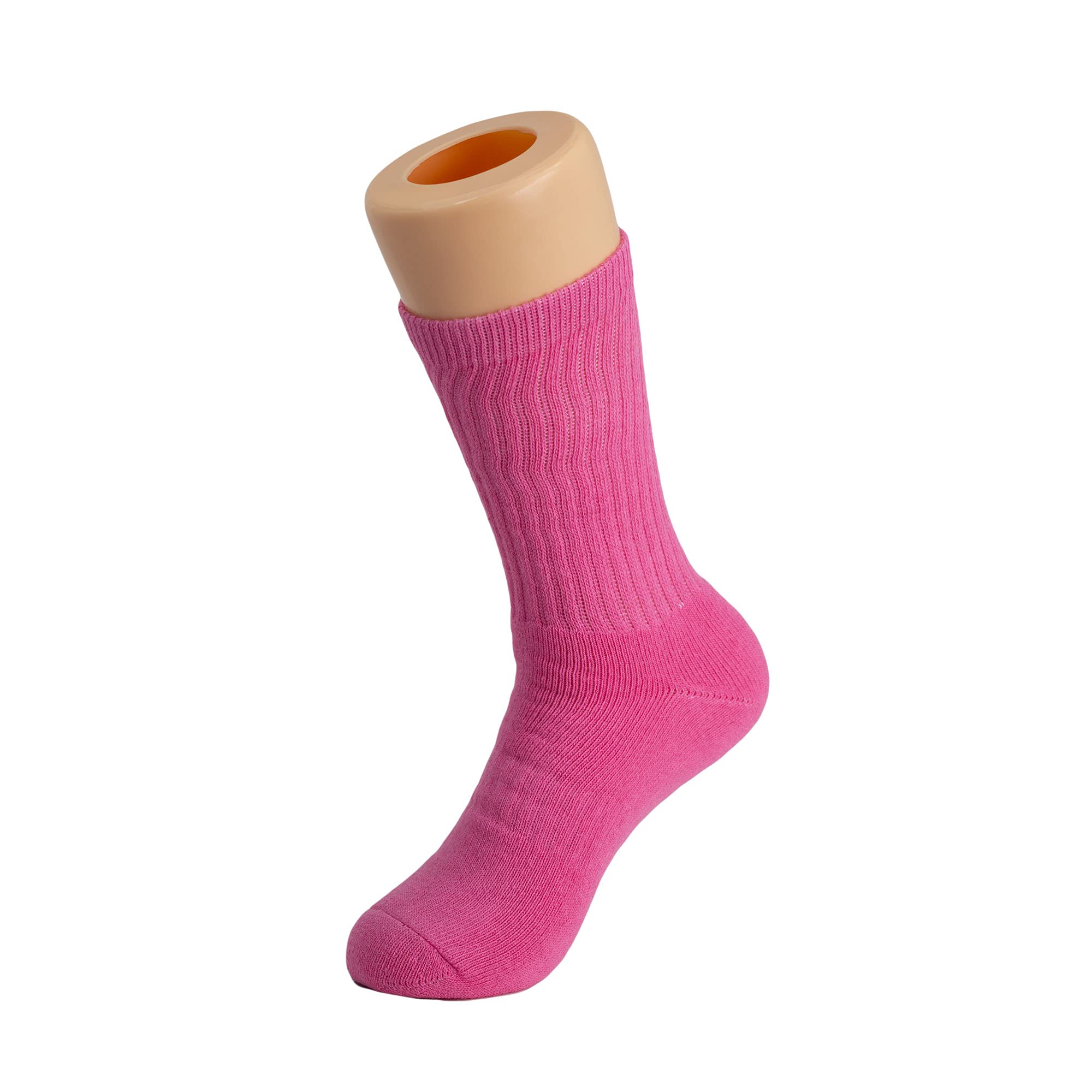 American Made Solid Cotton Cushion Crew Socks for Men - Breathable Athletic Sport Socks for Running, Hiking & Everyday Comfort