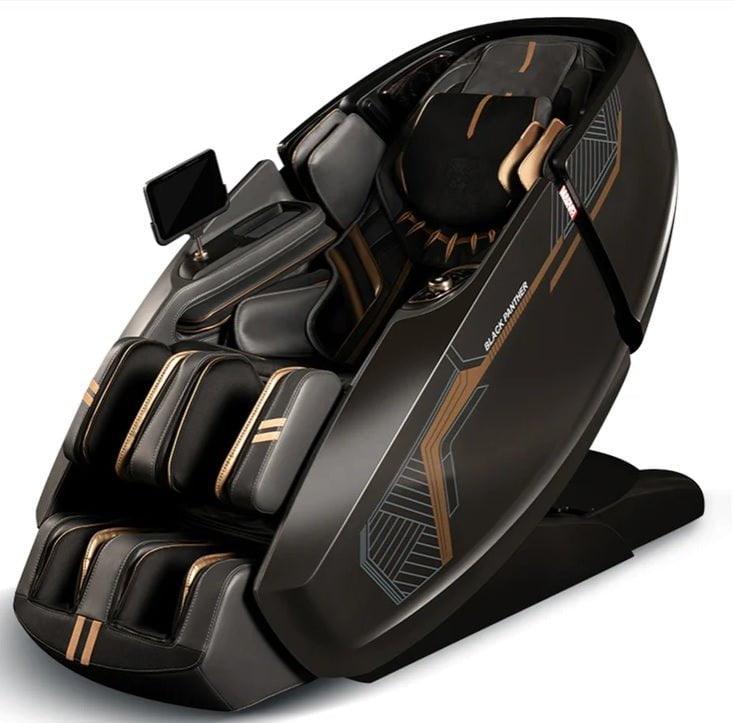Daiwa Black Panther Supreme Hybrid Massage Chair - Full Body Shiatsu & Zero Gravity Recliner with Heat Therapy - Perfect for Home, Office & Relaxation Spaces