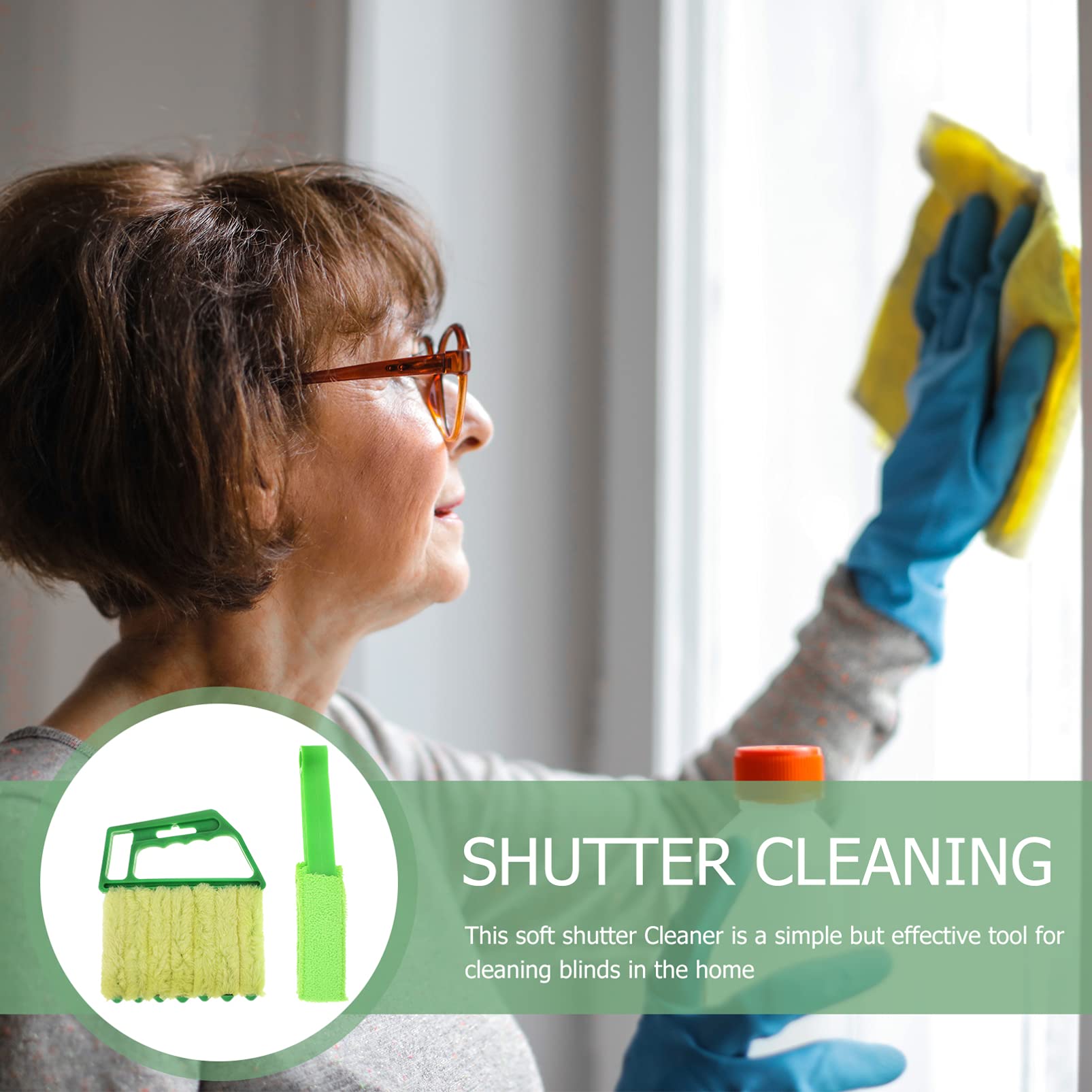 Cabilock 2-Pack Air Conditioner Brush & Window Slot Cleaner - Duster Brush for AC Shutters, Venetian Blinds, Window Tracks - Perfect for Home, Office & HVAC Maintenance