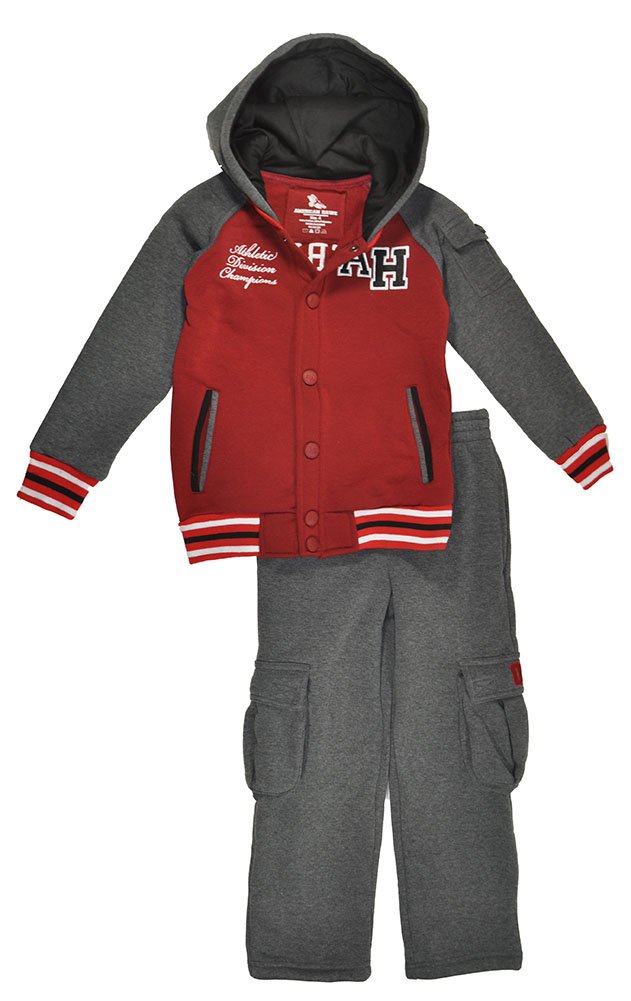 American Hawk Little Boys Hoodie 2-Piece Sweatshirt & Sweatpants Set - Soft Cotton Pullover Hooded Jacket with Pants for Kids, Toddler & Youth (Age 4-12) - Perfect for School, Playdates & Outdoor Activities