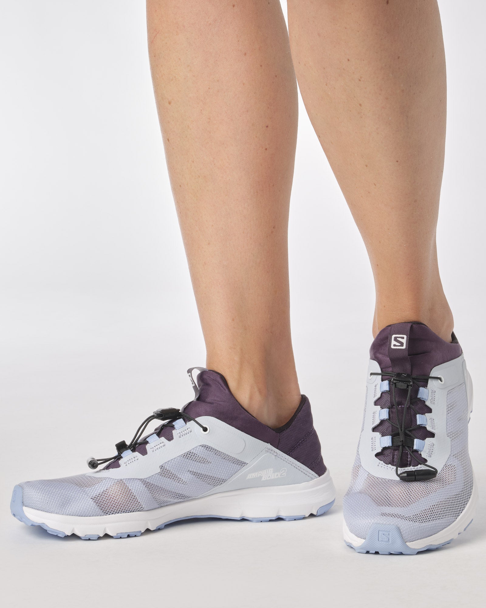 Salomon Amphib Bold 2 Women's Water Shoes - Lightweight Hiking Sandals for Women, Trail Running & Water Sports - Artic Ice/Nightshade/Serenity - Perfect for Beach, Pool & Outdoor Adventures
