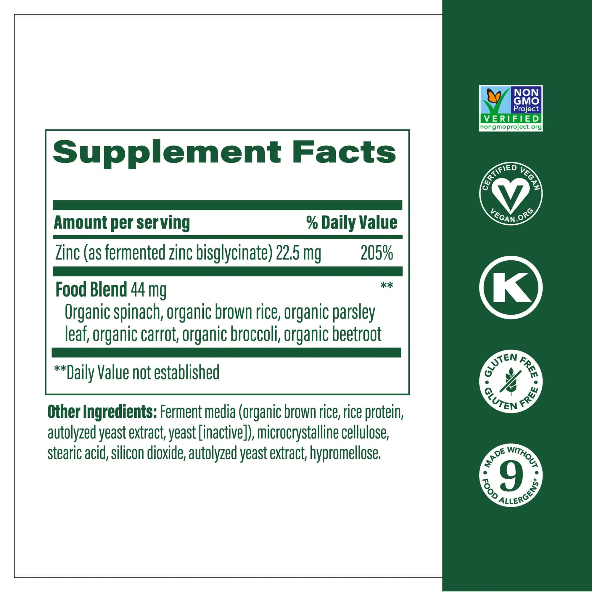 Megafood Zinc Supplement for Immune Support & Wellness - Vegan, Gluten-Free Zinc Pills for Daily Health, Energy & Metabolism - Perfect for Immune Boosting, Cold Season & Overall Wellbeing