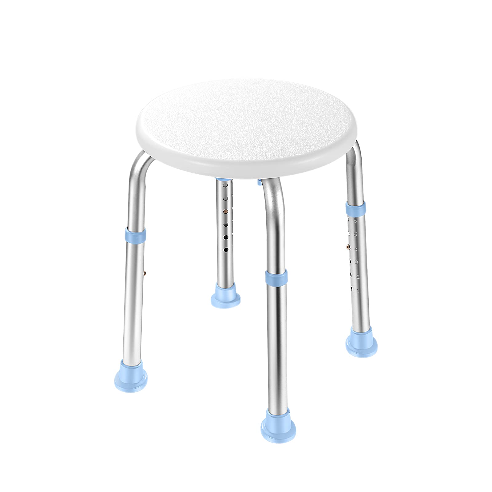 Lightweight Non-Slip Shower Chair for Seniors - Sturdy Bath Seat with Anti-Skid Feet for Elderly & Disabled - Portable Shower Stool for Bathtub, Bathroom & Indoor Use - Ideal for Safe Bathing & Showering Assistance