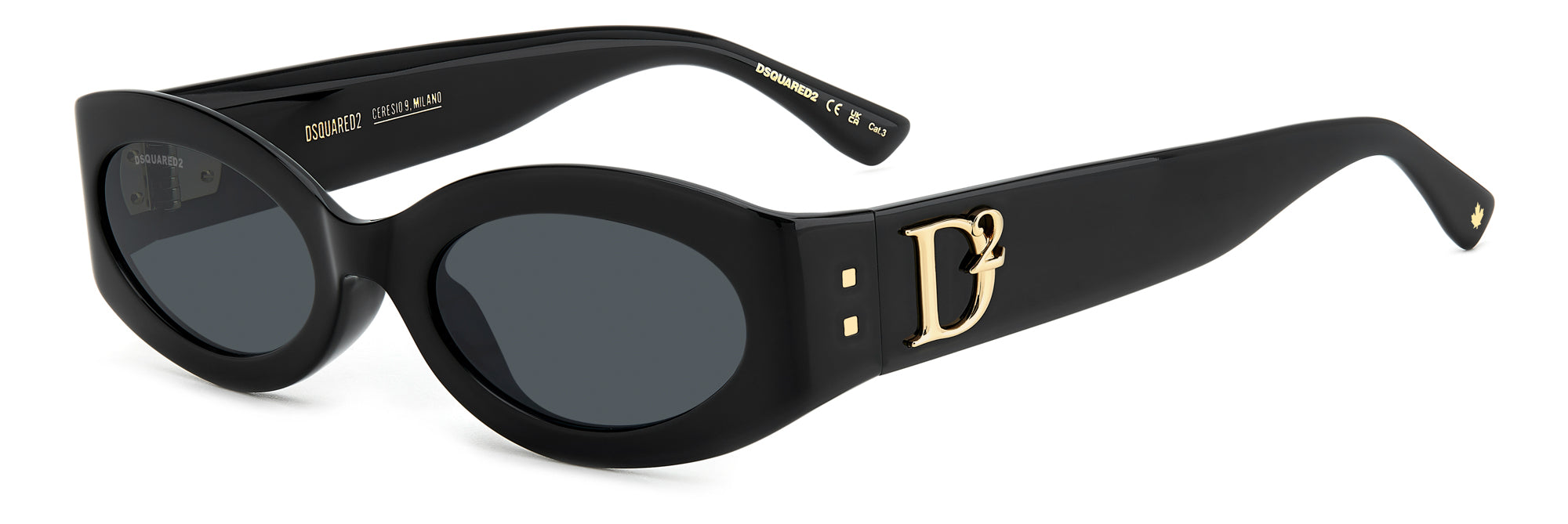DSQUARED2 D2 0150/G/S Sunglasses - Polarized UV Protection Aviator Style for Men & Women - Perfect for Driving, Beach & Outdoor Activities