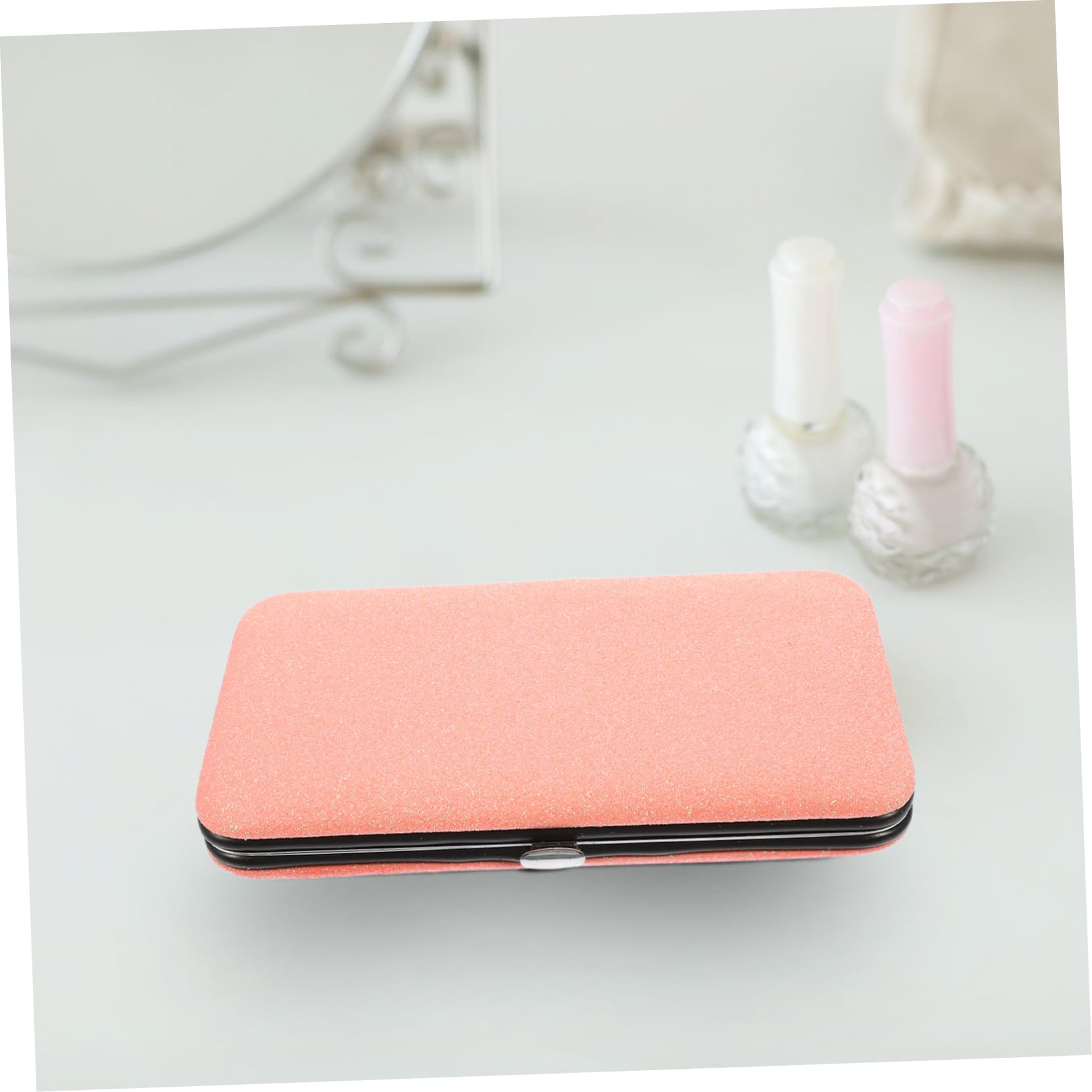 4-Piece Box Tweezers Set with Storage Bag - Professional Makeup Kit for Eyelash Extensions, Includes Lash Separator, Remover & Case - Perfect for Salon, Travel & Home Use (Pink)