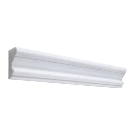 Bianco Dolomite 2 x 12 Inch Crown Molding - Premium Wall Trim for Living Room, Bedroom & Home Decor