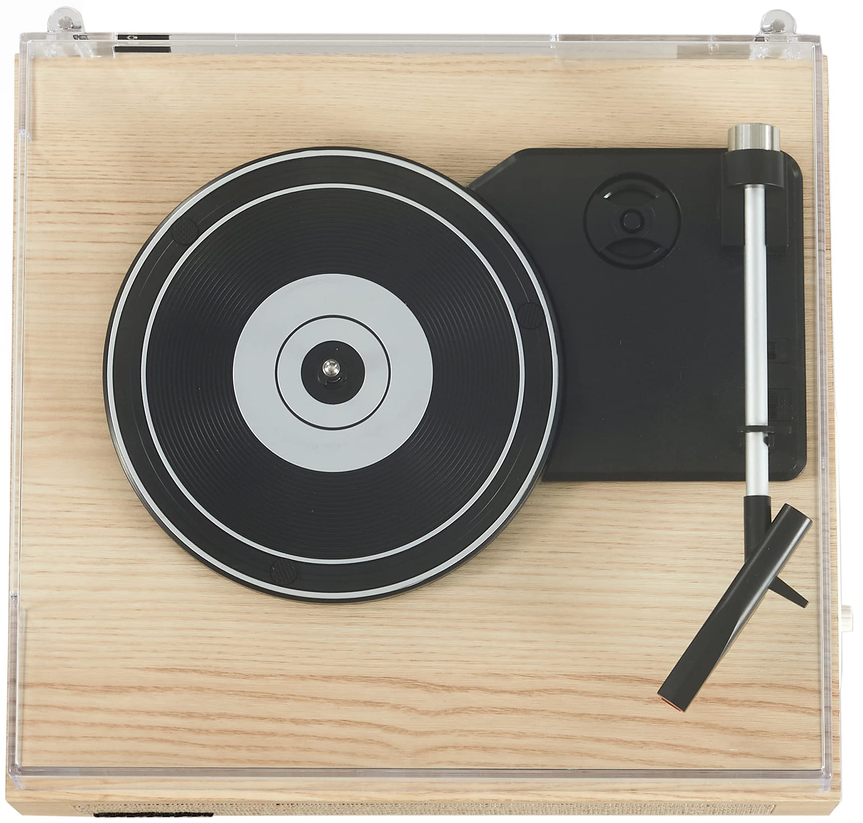 Crosley CR6042A-NA Scout 3-Speed Bluetooth Vinyl Record Player with Built-in Speakers - Natural Wood Finish | Perfect for Home, Office & Retro Music Lovers