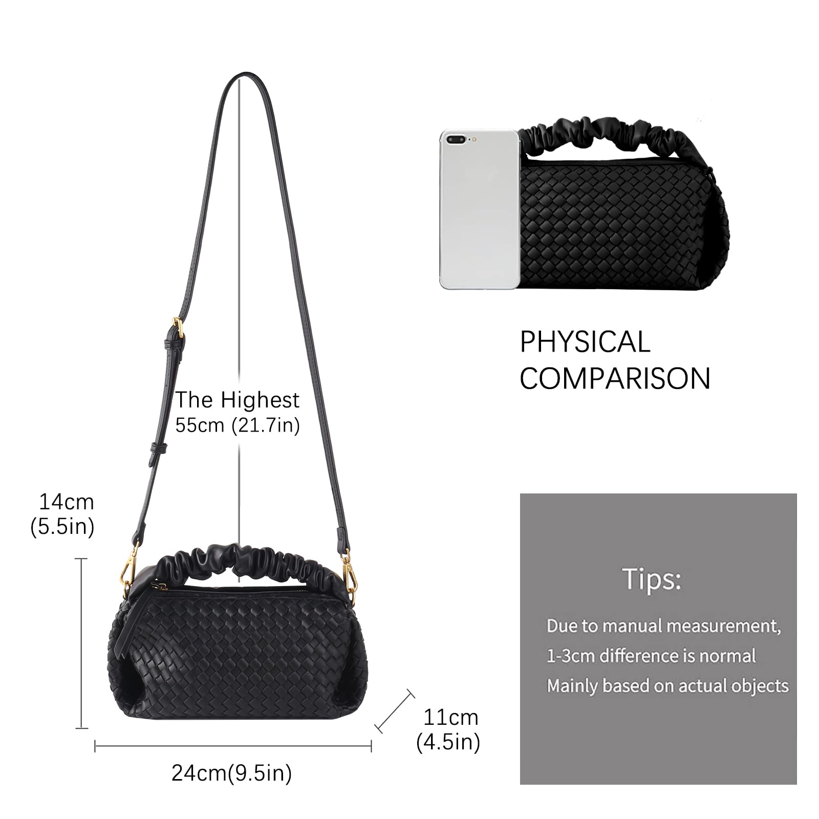 Stylish Vegan Leather Crossbody Bags for Women - Small Woven Purses & Evening Clutch Handbags | Perfect for Date Nights, Parties & Casual Outings