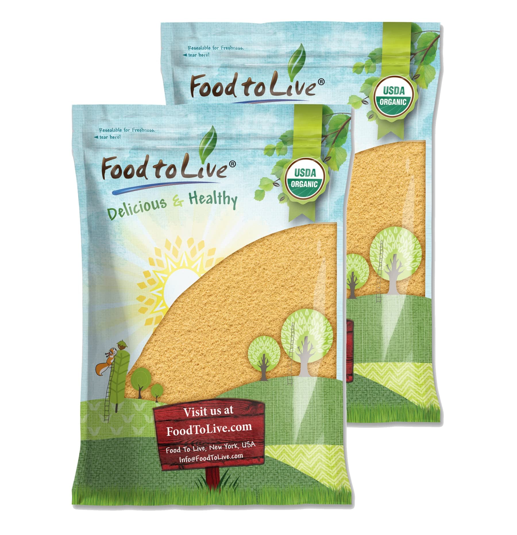 Organic Golden Flaxseed Meal 16 lbs - Cold-Milled Non-GMO Flax Seeds | Raw, Kosher, Vegan Bulk | High in Omega-3 & Fiber | Vegan Egg Substitute | Perfect for Baking Bread, Smoothies & Healthy Recipes