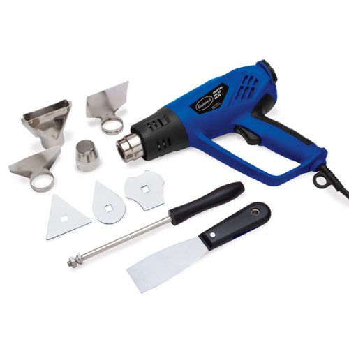 Eastwood 1500W LCD Digital Heat Gun Kit - Electric Hot Air Gun with Temperature Control for Shrink Wrapping, Paint Stripping, Automotive Tubing & Electronics Repair - Portable Heating Tool for DIY & Professional Use