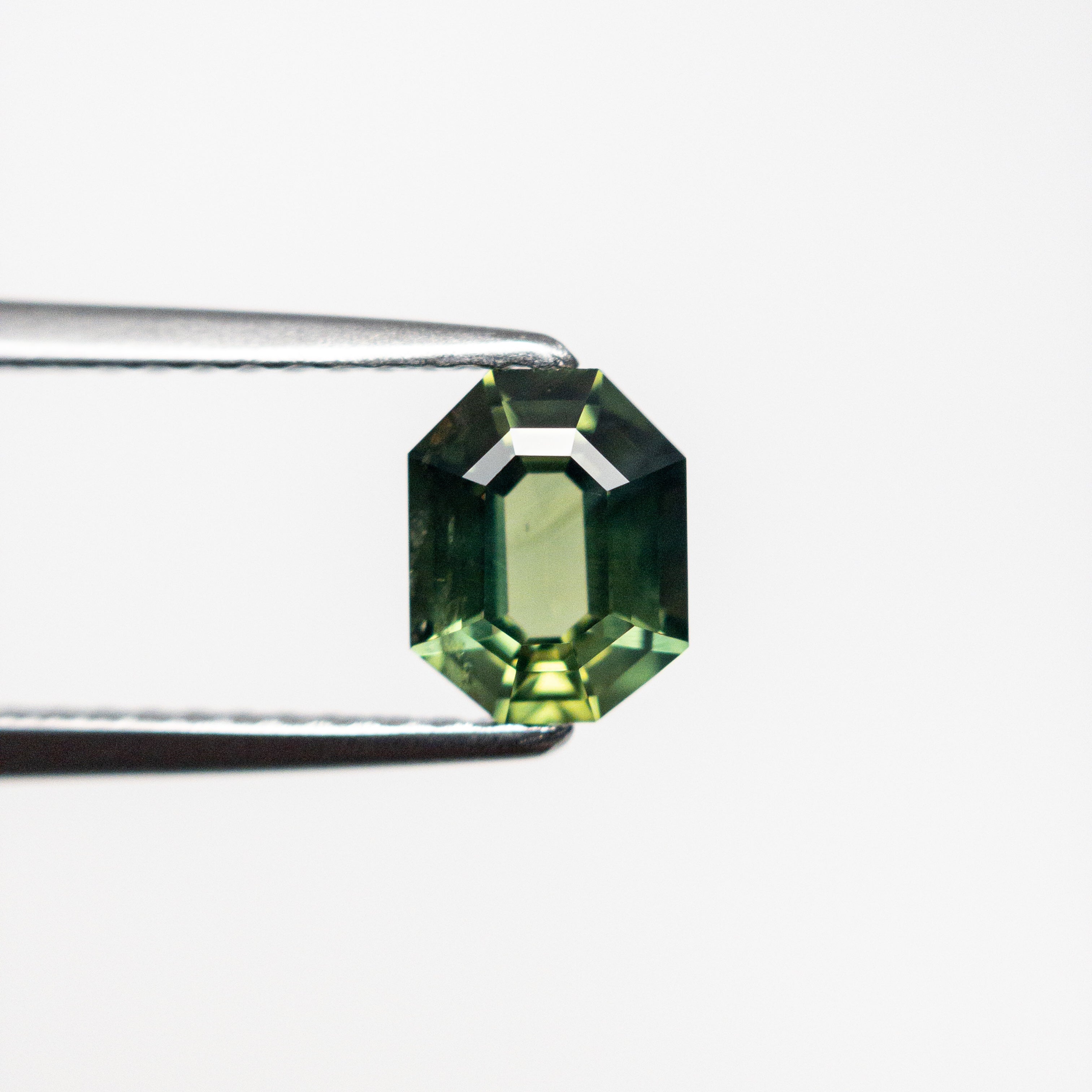 0.91ct Natural Blue Sapphire Gemstone - 6.31x4.99x3.07mm Step Cut Rectangle with Cut Corners (22271-01) - Perfect for Engagement Rings & Fine Jewelry Making