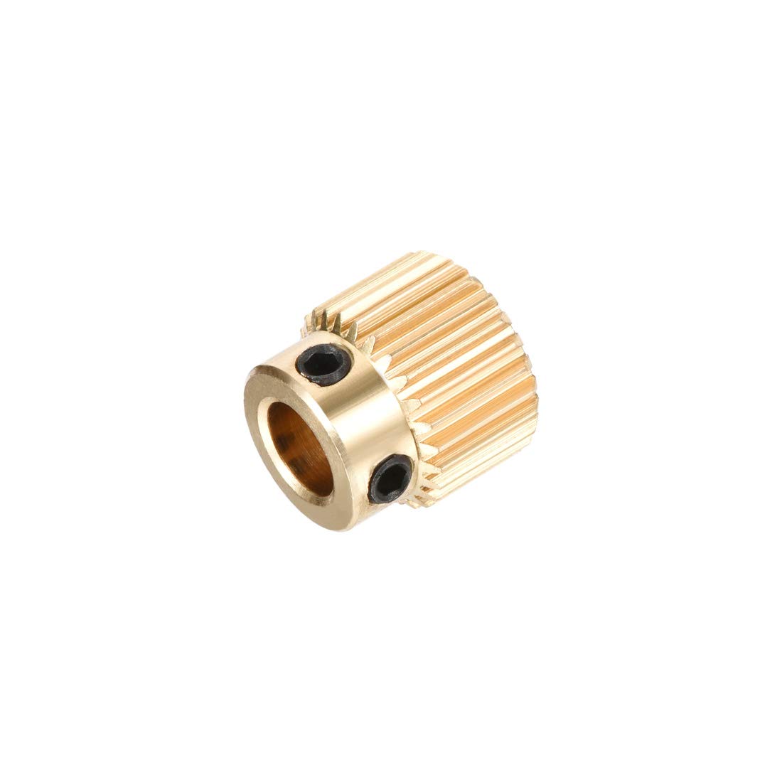 uxcell 26 Teeth Brass Drive Gear Extruder Wheel - 5mm Bore (2 Pack) - Perfect for 3D Printer Repairs & DIY CNC Machine Upgrades