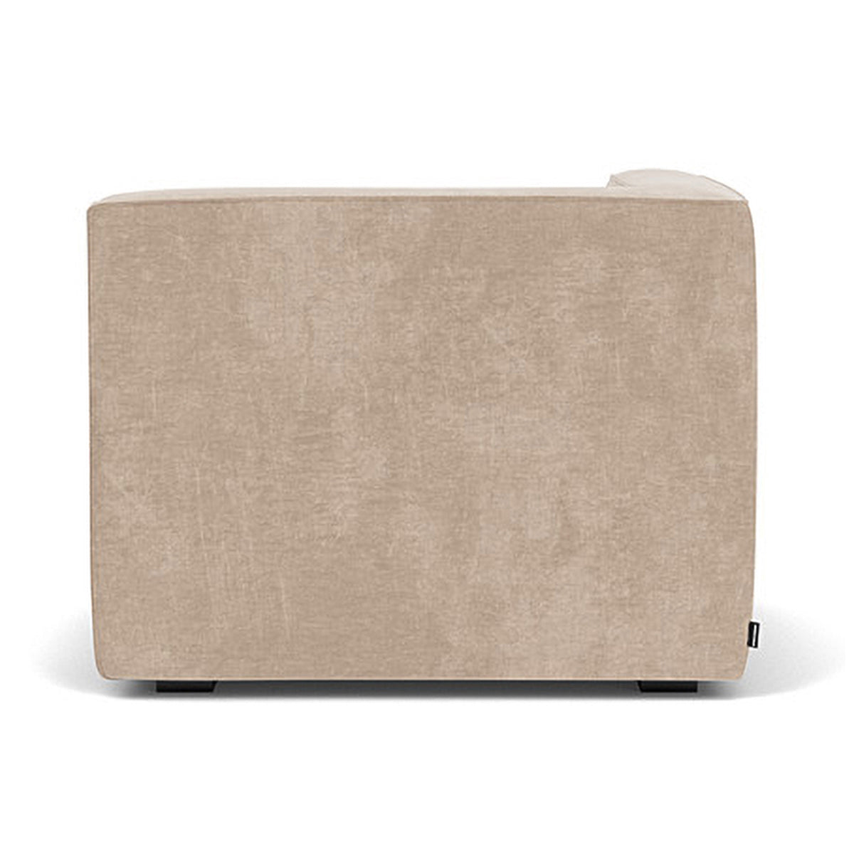 Modern Dane Fabric 1-Seater Left Corner Modular Sofa - Compact Sectional Couch for Small Living Rooms & Apartments