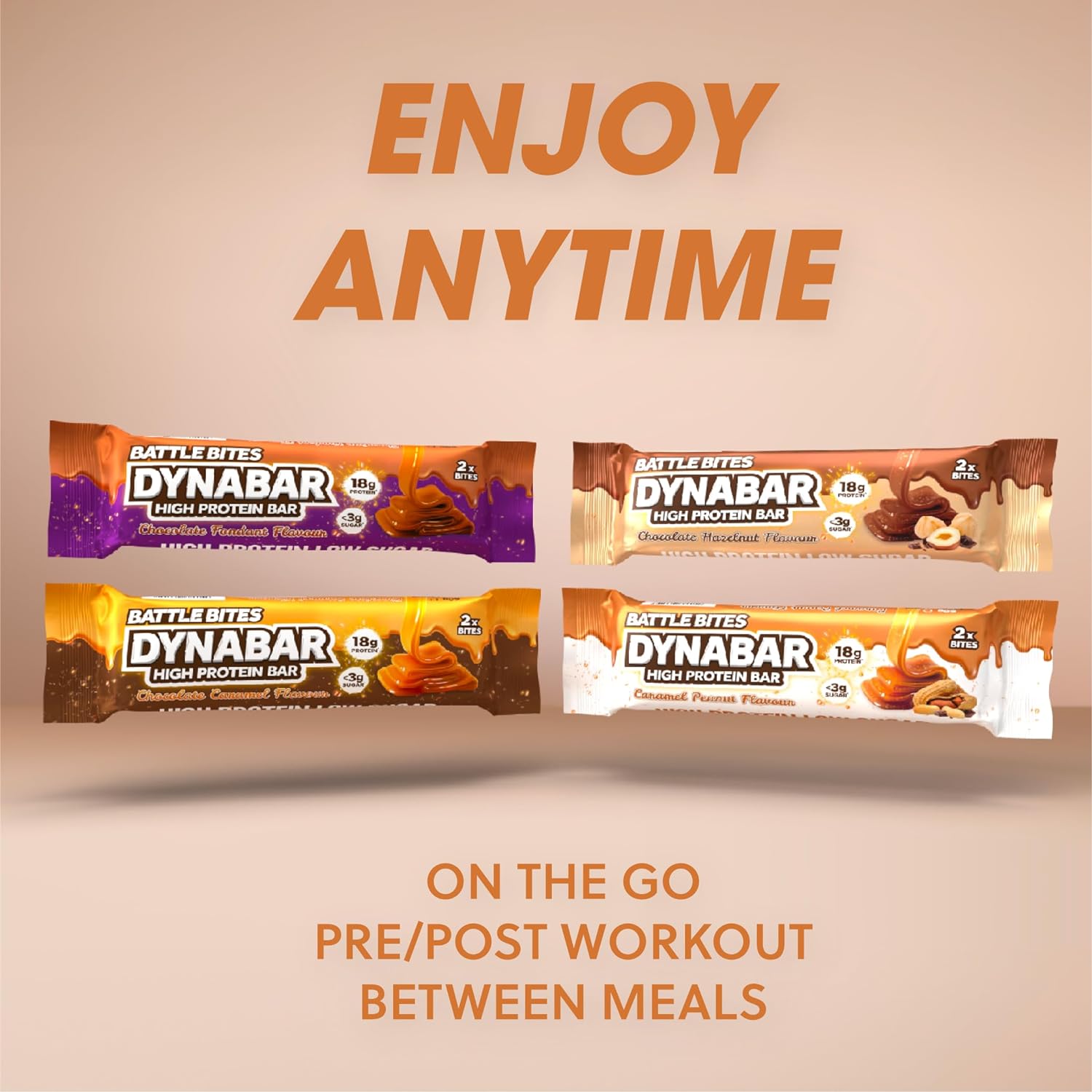 Battle Bites Dynabars - High Protein, Low Sugar Snack Bars (12 Pack) | Keto-Friendly, Gluten-Free Energy Bars for Workout & Weight Loss | Perfect for Gym, Hiking & On-the-Go Nutrition