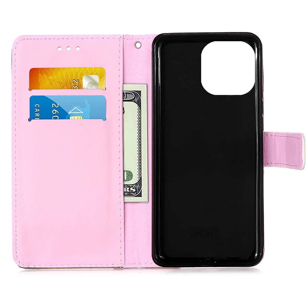 Premium PU Leather iPhone 12 Pro Max Case with Card Holder & Stand - Shockproof Magnetic Flip Cover Wallet Case for Women & Men (Panda & Baby Yoda Designs) - Perfect for Travel, Work & Daily Protection