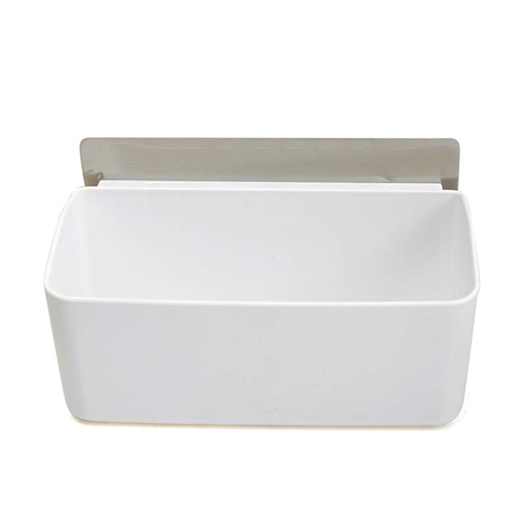 Yardwe Heavy Duty Plastic Wall Shelf Organizer - Bathroom & Kitchen Storage Rack for Shampoo, Soap, Condiment Jars | Space-Saving Wall Mount Bracket for Toiletries, Cleaning Supplies & Tools (Perfect for Small Bathrooms & Kitchen Organization)