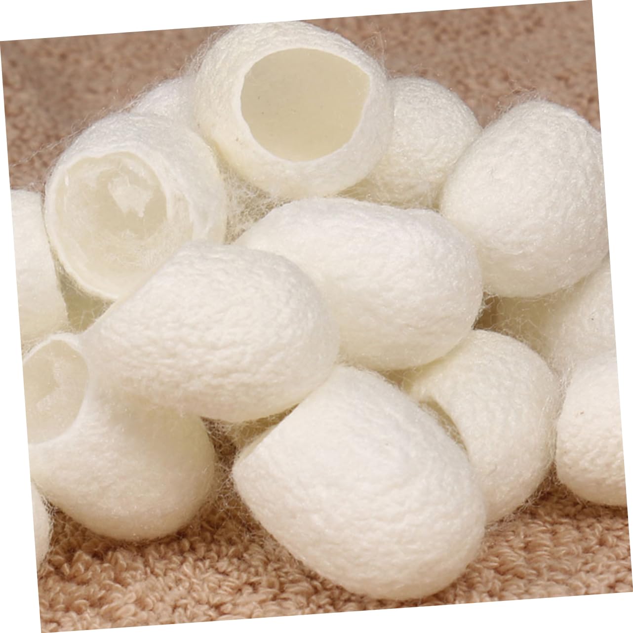 90pcs Natural Silk Facial Scrub Balls - Exfoliating & Massage Sponge for Skin Care, Face Cleansing & Beauty Routine | Gentle Silkworm Cocoons for Spa, Home & Travel Skincare
