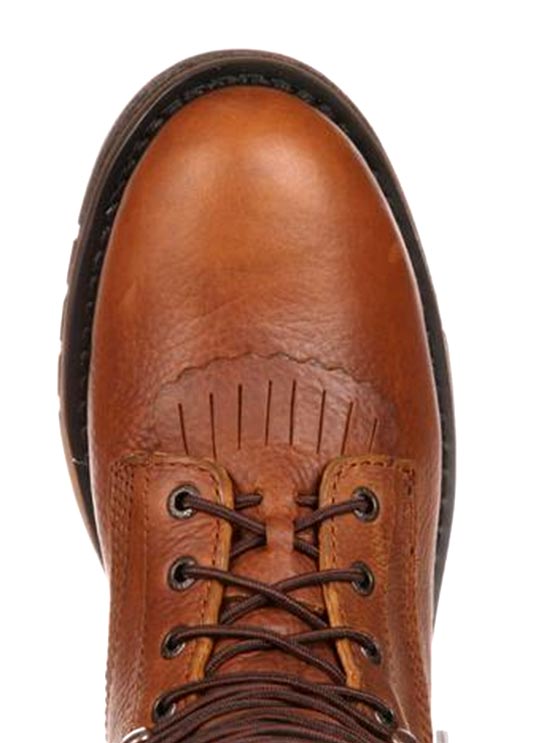 Rocky Men's Original Ride Lacer Waterproof Work Boots - Tan Pitstop - Durable Outdoor Hiking & Construction Boots for All-Day Comfort