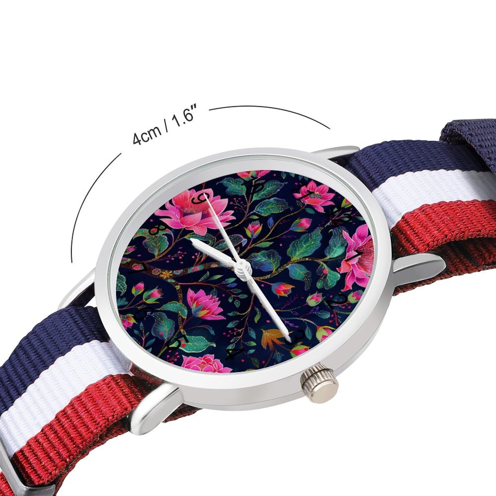 William Morris Automatic Watch for Men - Waterproof Nylon Strap Quartz Wristwatch with Easy Read Dial | Perfect for Business, Casual Wear & Outdoor Activities