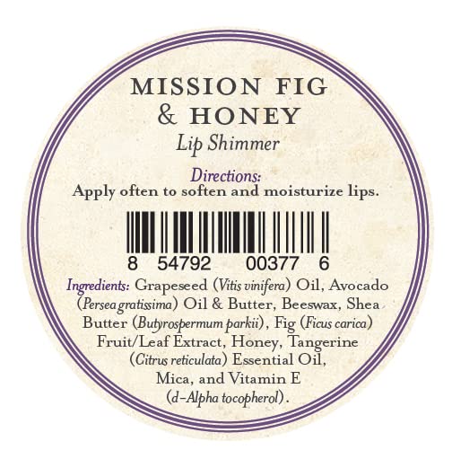 Three Sisters Apothecary Lip Shimmers - Mission Fig & Honey Flavor, Moisturizing Lip Balm with Natural Ingredients | Perfect for Daily Hydration, Gifting & On-the-Go Lip Care