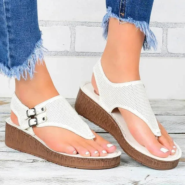 Women's Comfortable Casual Wedge Sandals - Summer Beach Walking Shoes for Outdoor Activities & Vacation