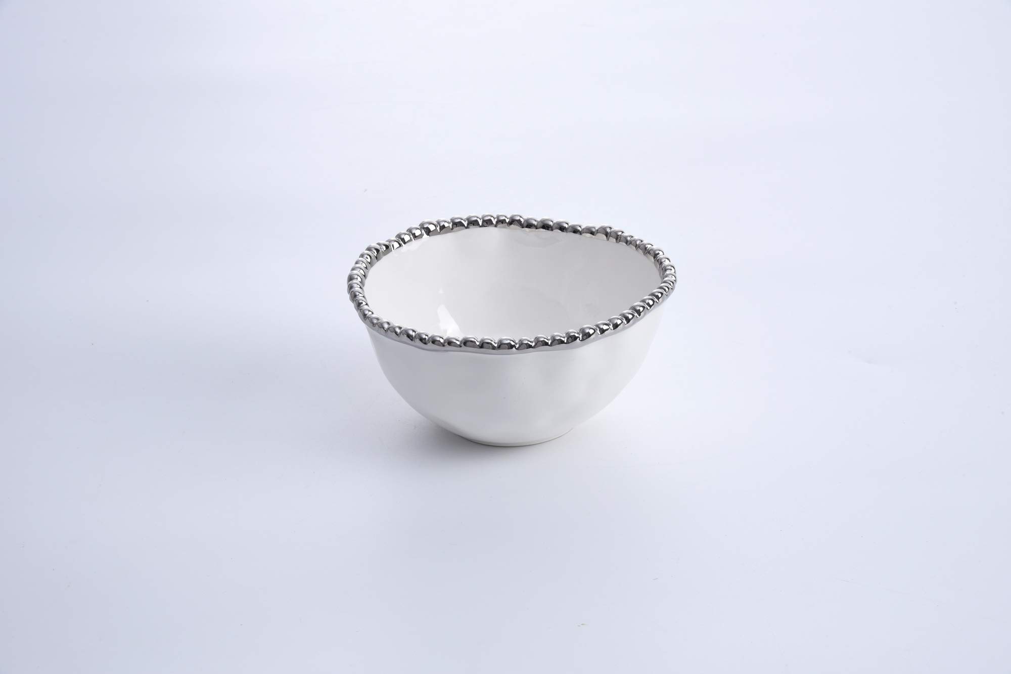 Pampa Bay Porcelain Salerno Small Bowl - Elegant 6-Inch Ceramic Dessert Bowl, Perfect for Ice Cream, Salads & Snacks | Dishwasher & Microwave Safe | Stylish Home Dining & Entertaining