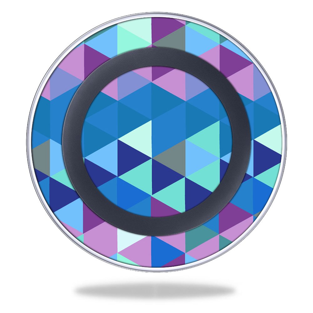 MightySkins Compatible with Samsung Wireless Charging Pad - Durable Vinyl Wrap Cover Sticker Skin in Purple Kaleidoscope Design | Perfect for Home, Office & Travel Use