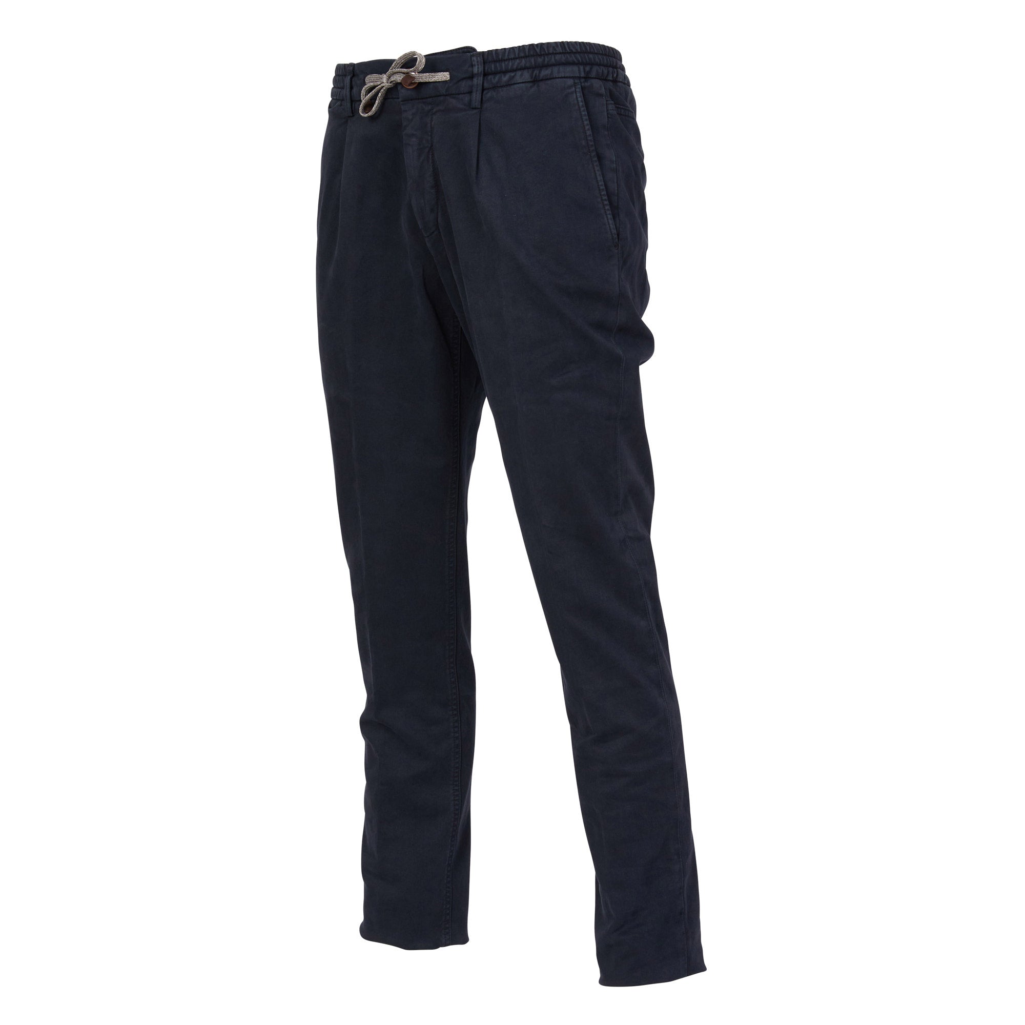 FRADI Men's Cotton Stretch Jogger Pants - Comfortable Slim Fit Chino Joggers for Casual Wear & Workout | Navy Blue Casual Pants for Running, Gym, Travel & Everyday Use