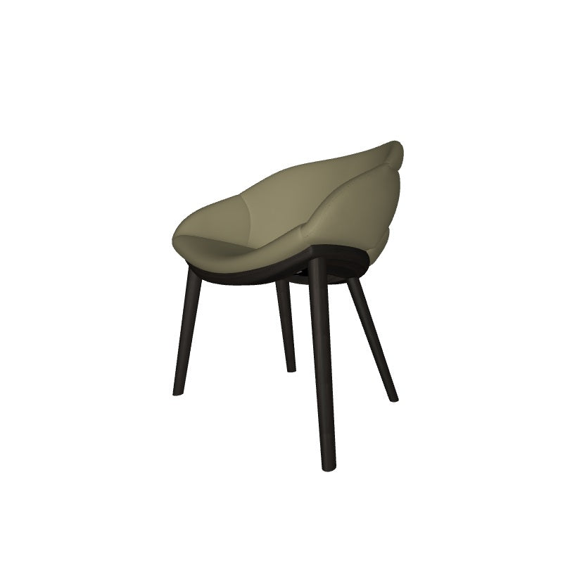 Cattelan Camilla Chair - Modern Dining Chair, Upholstered Seat, Metal Legs - Perfect for Kitchen, Dining Room & Office
