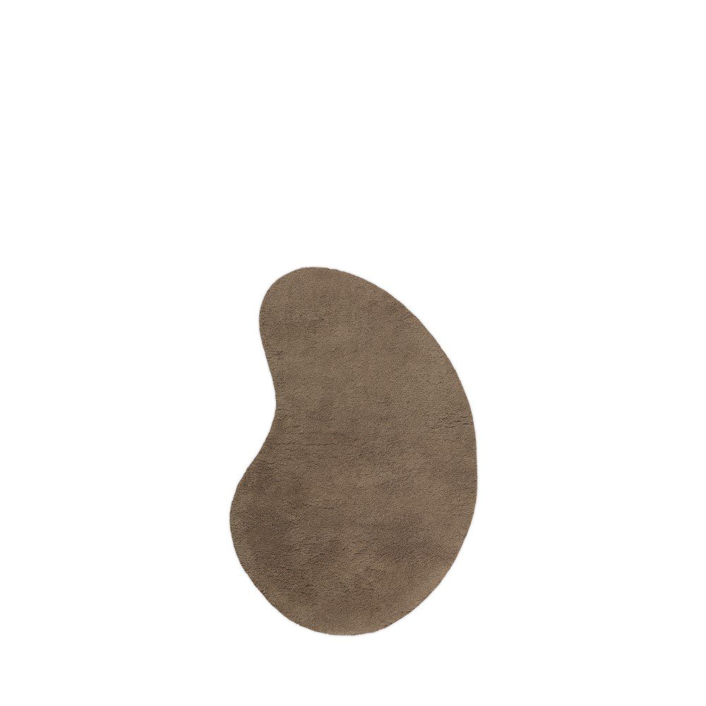 FERM LIVING Forma Wool Rug - Soft & Durable Ash Brown Area Rug for Living Room or Bedroom | Available in 2 Sizes (5'x8' & 8'x10') | Cozy Home Decor & Boho Chic Style