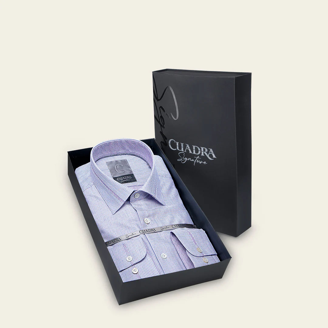 CM0S023 Men's Casual Fashion Cotton Shirt in Cuadra Blue - Perfect for Everyday Wear, Office & Outings