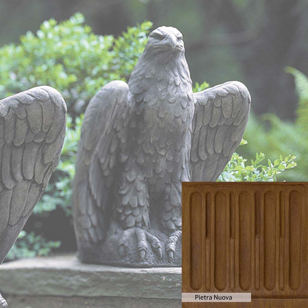 Campania International Eagle Looking Right Statue - Bronze Eagle Sculpture for Home & Garden Decor - Perfect for Outdoor Patio, Lawn, or Office Display
