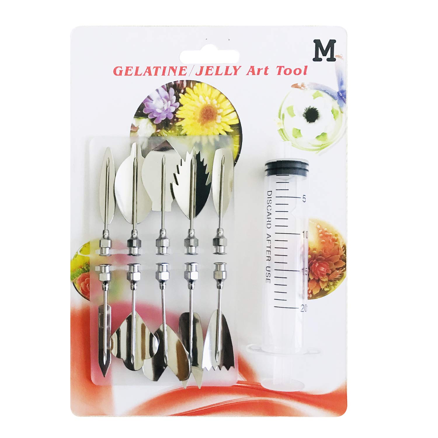 Woohome 40-Piece 3D Gelatin Jelly Cake Decorating Tools Set - Includes Pudding Pastry Nozzles for Cake Decoration, Jelly Making, and Dessert Design | Perfect for Birthday Cakes, Wedding Desserts, and DIY Baking Projects