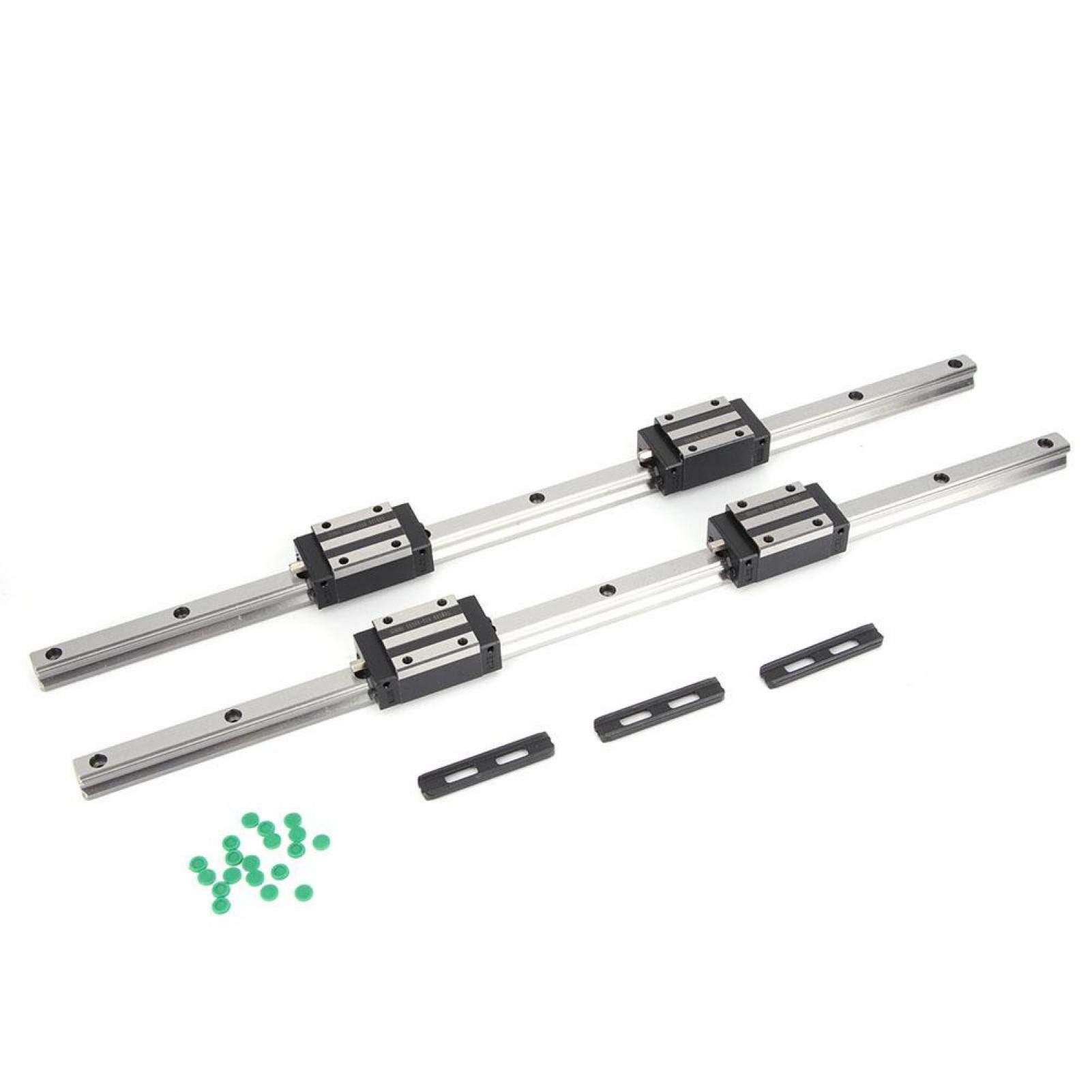 High Precision Cast Iron 2-Piece HG15-500mm Linear Guide Rail with Strong Interchangeability - Perfect for CNC Machines, 3D Printers, and Industrial Automation Equipment