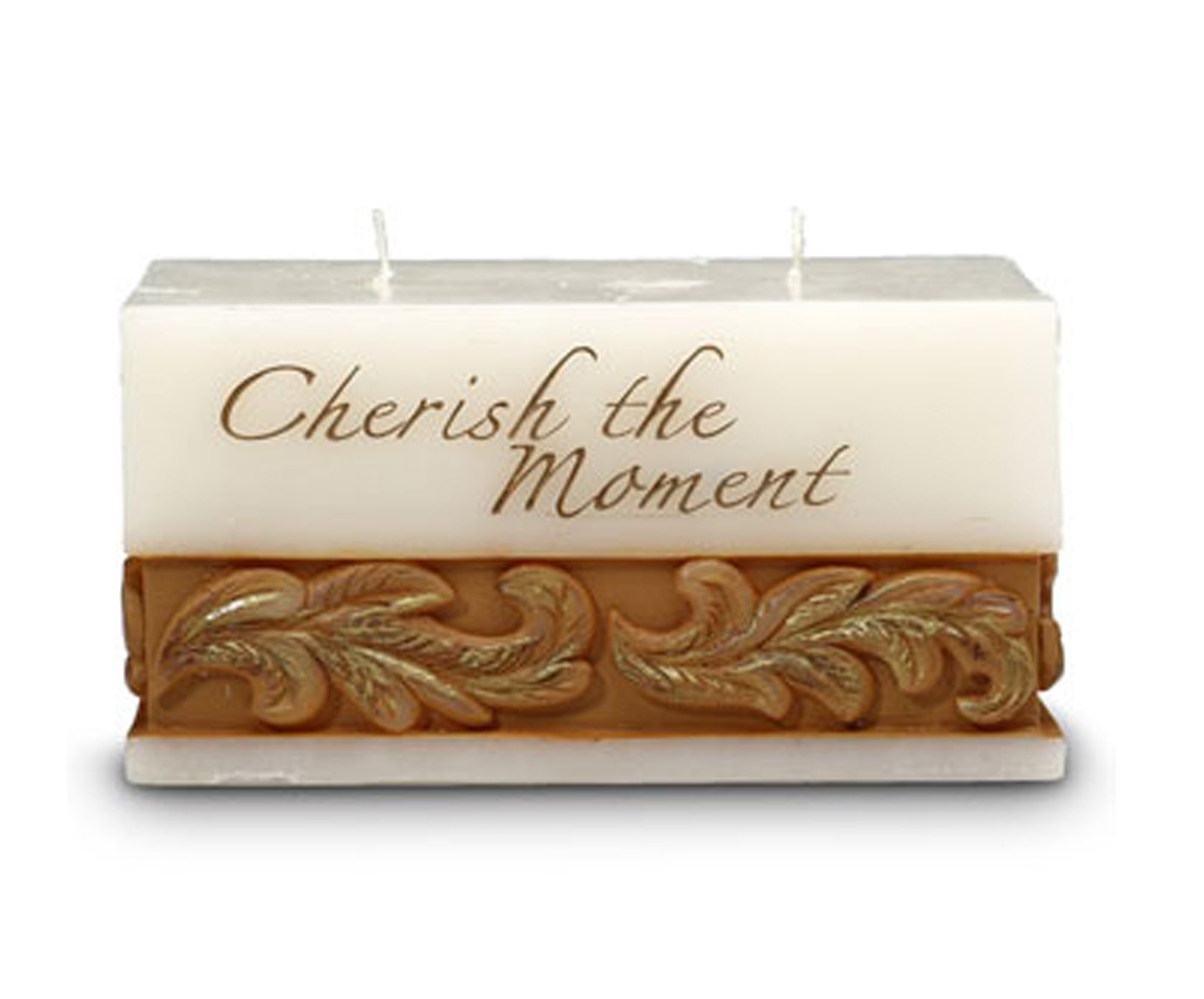 Pavilion Cherish The Moment Scented Cake Candle - 3x6x3 Inch Dual Wick Soy Wax Candle for Relaxation, Birthday Parties & Home Decor