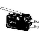 D2RV-L Snap Action Switch SPST Hinge Lever, 0.25A 100VDC 10VA, Solder Terminal, Screw Mount (2-Pack) - Perfect for Industrial Control Panels, HVAC Systems, and Automation Equipment