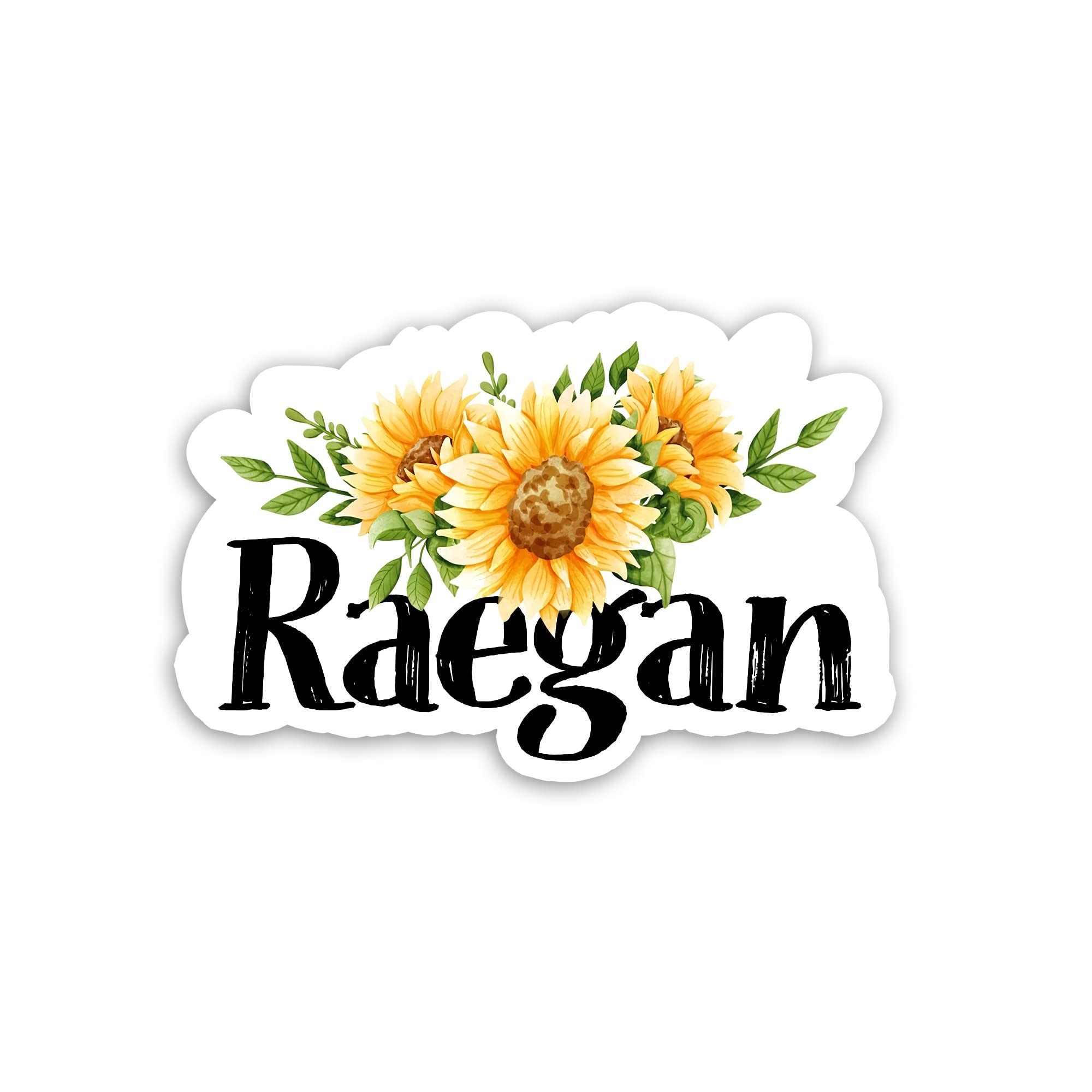 Custom Sunflower Vinyl Decals - Personalized Name Stickers for Car, Phone, Water Bottle, Laptop & Skateboard - Waterproof Die-Cut Decals for Girls, Boys, Kids & Women - Perfect for School, Office, Travel & DIY Projects
