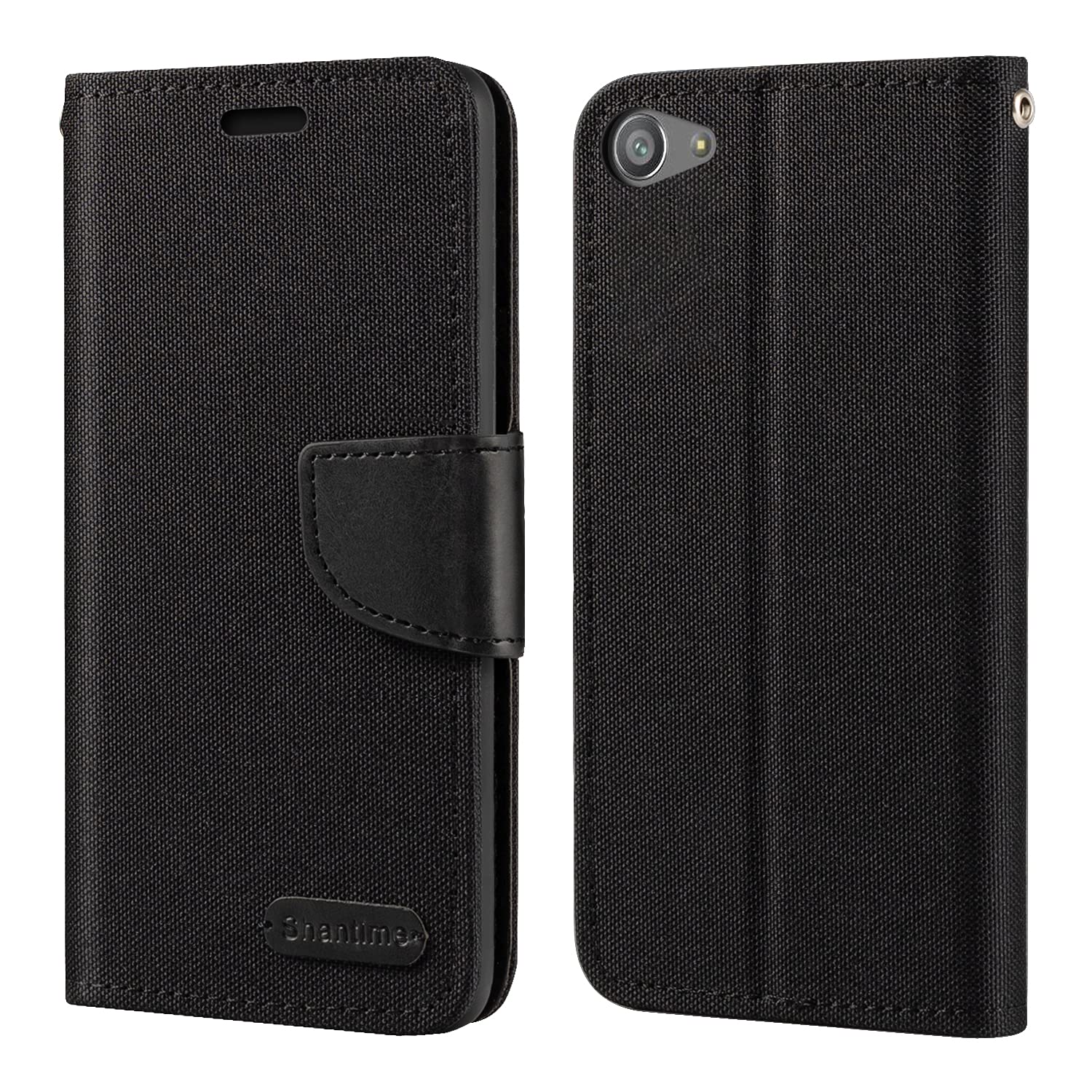 Premium Sony Xperia Z5 Compact Leather Wallet Case - Magnetic Flip Cover with Soft TPU Back Protection | Perfect for Business, Travel & Everyday Use