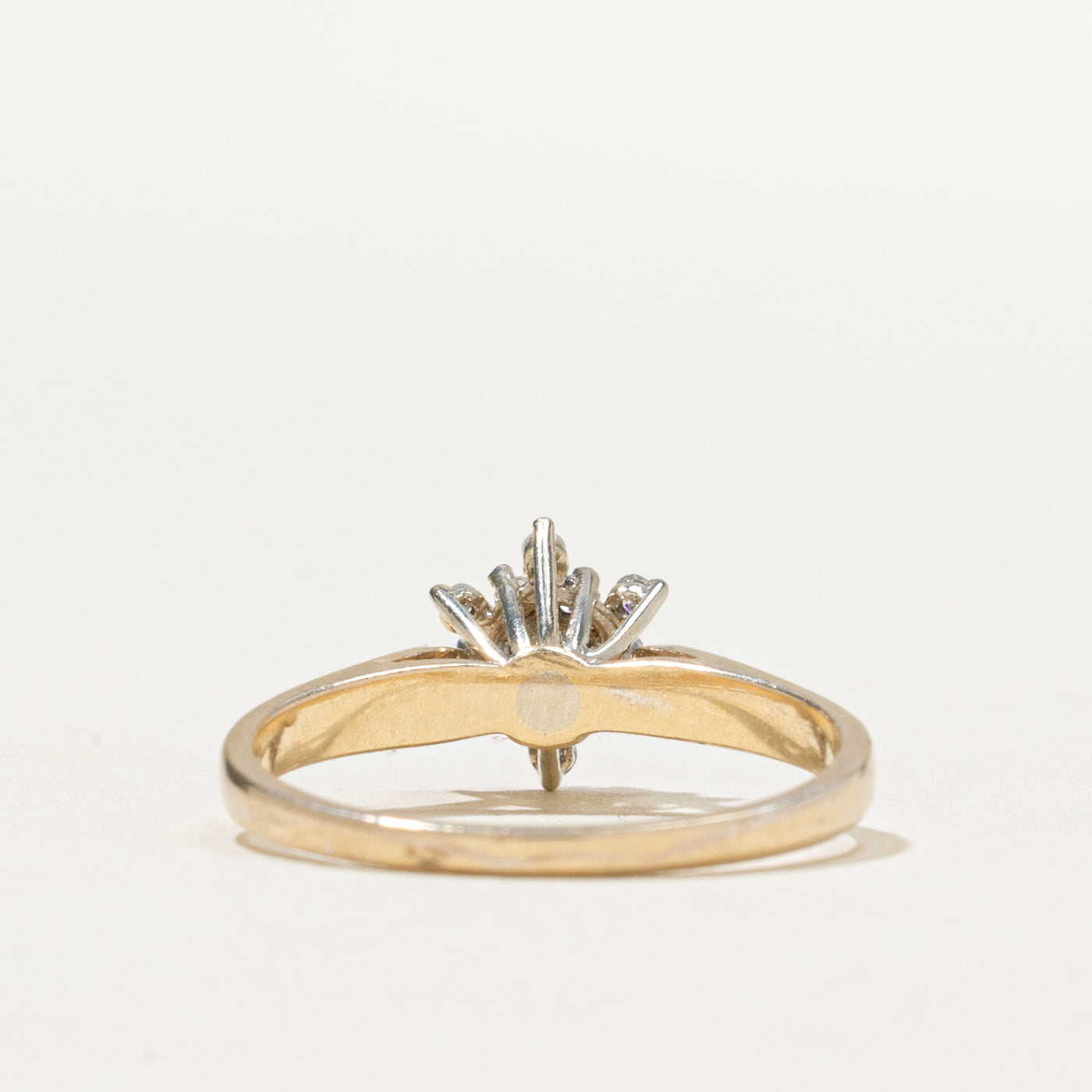 0.22ctw Cluster Diamond Ring - Size 6.75 | Elegant Wedding Band, Anniversary Gift & Everyday Jewelry for Women