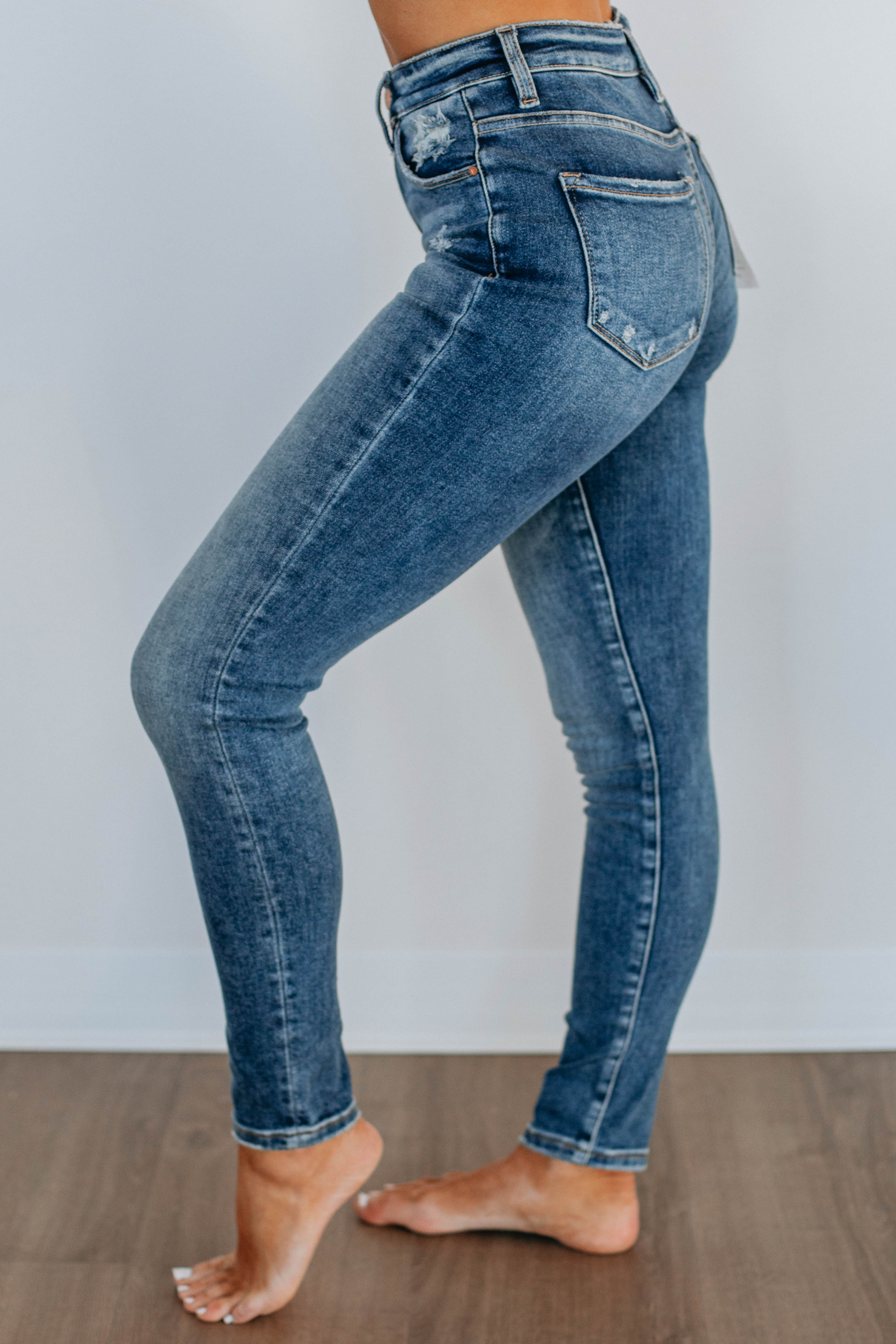Grant Risen Jeans for Men - High Waist Slim Fit Stretch Denim Pants - Perfect for Casual Wear, Office & Night Out